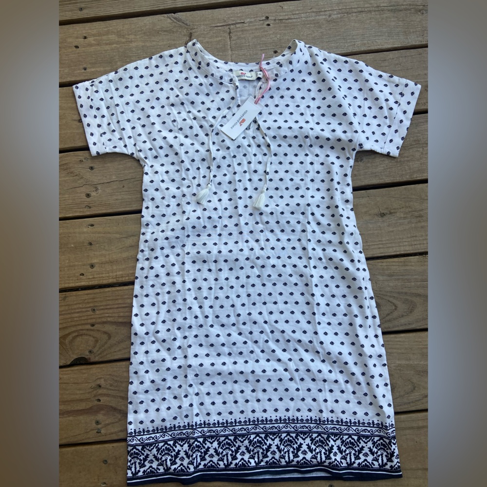 Women’s Vineyard Vines Fan Bordered Print Tunic Dress Size 00 NWT